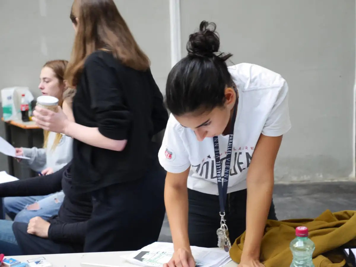 Parallel Vienna 2015/ The team is busy until the last minute