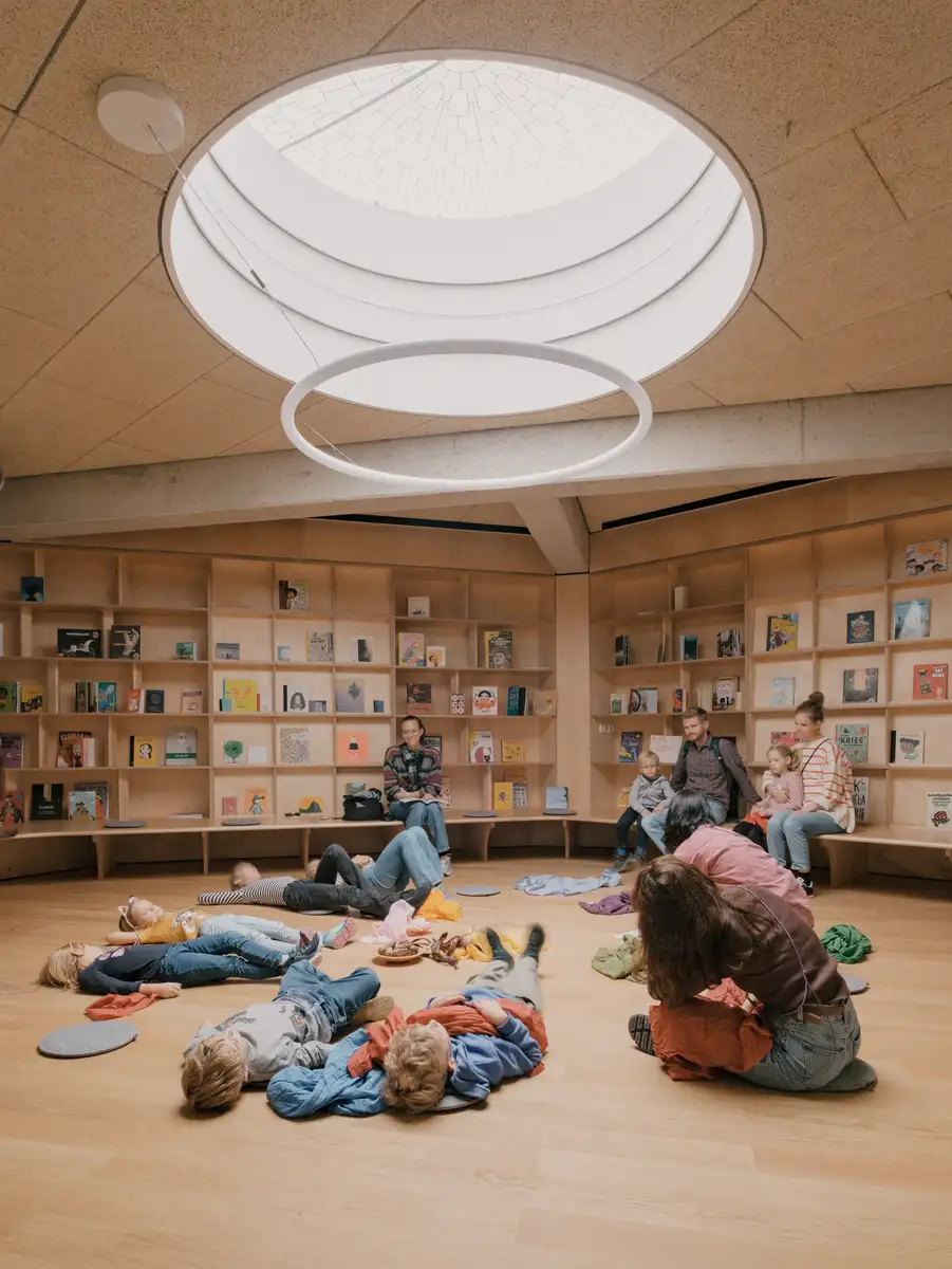 Bibliothek KinderKunstLabor St. Pölten von Schenker Salvi Weber