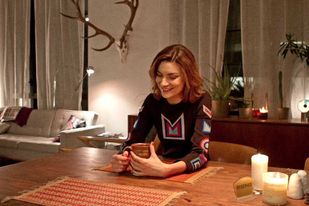 Jana Sintschnig in her Apartment