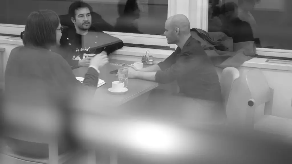 Die Buben im Pelz/ Werner Sturmberger interviews David Pfister (right) & Christian Fuchs (left)