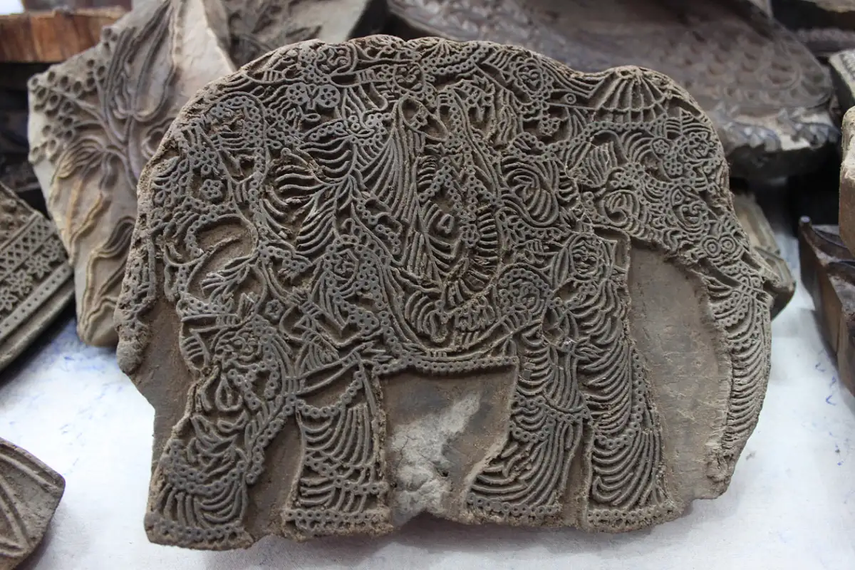 Tereza Kuldova/ chikan printing block