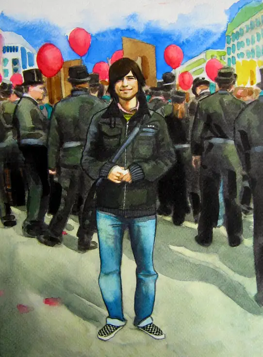 Klára Petra Szabó/ ART & STYLE the painted street fashion blog project/ Dimitri