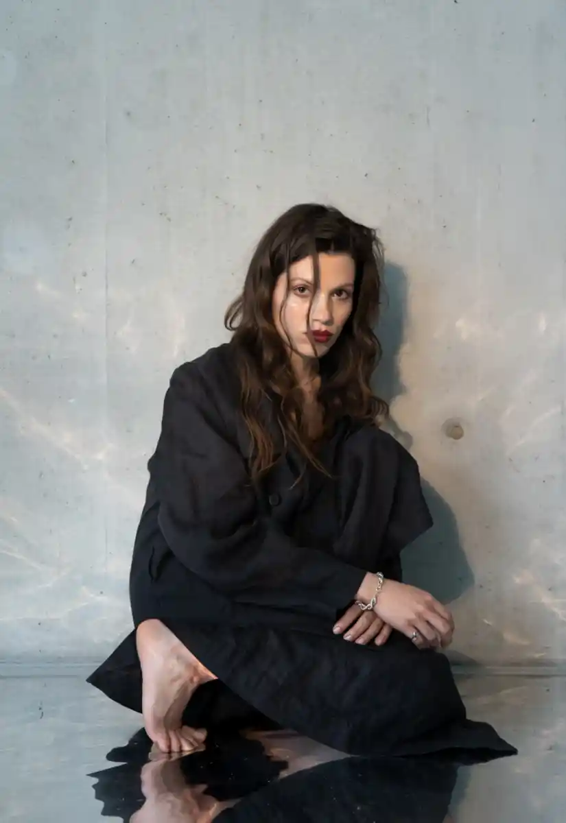 The musician Anja Plaschg, known as Soap & Skin