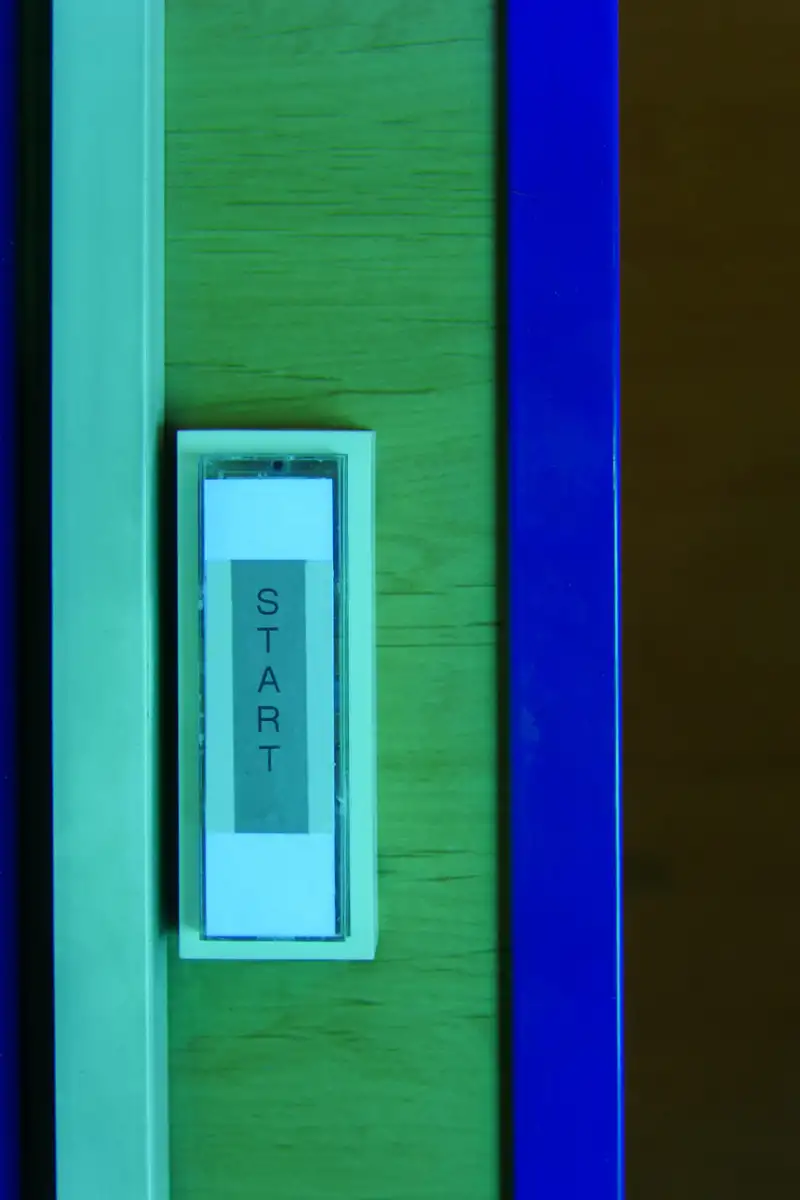 Start Knopf für das Solarium