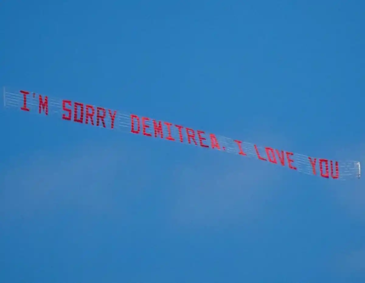 "I'm sorry Demitrea, I love you!"